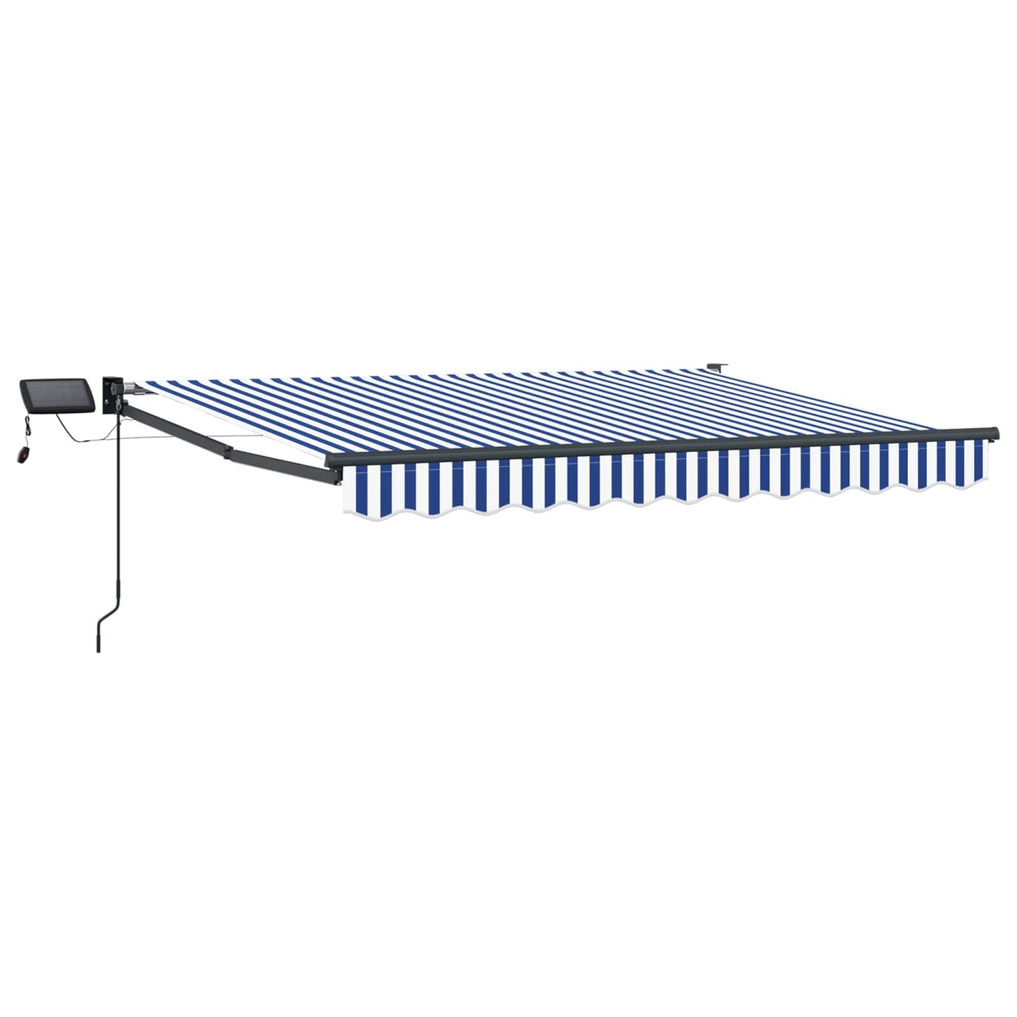 vidaXL Manual Retractable Awning with LEDs 3.5 x 2 m