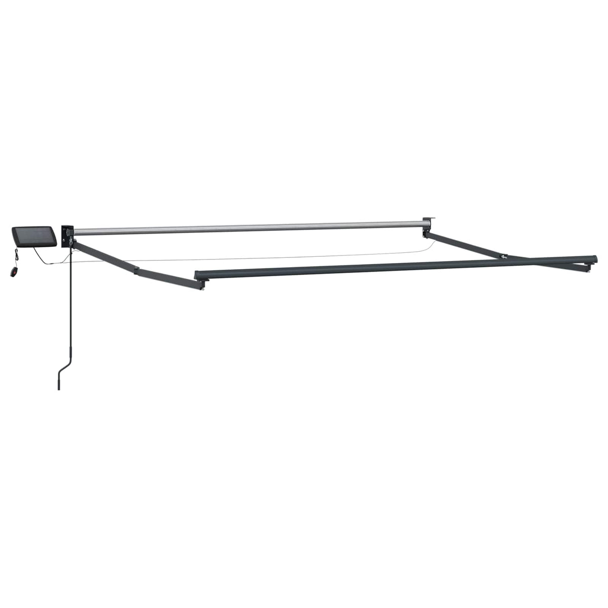 vidaXL Manual Retractable Awning with LEDs 3.5 x 2 m