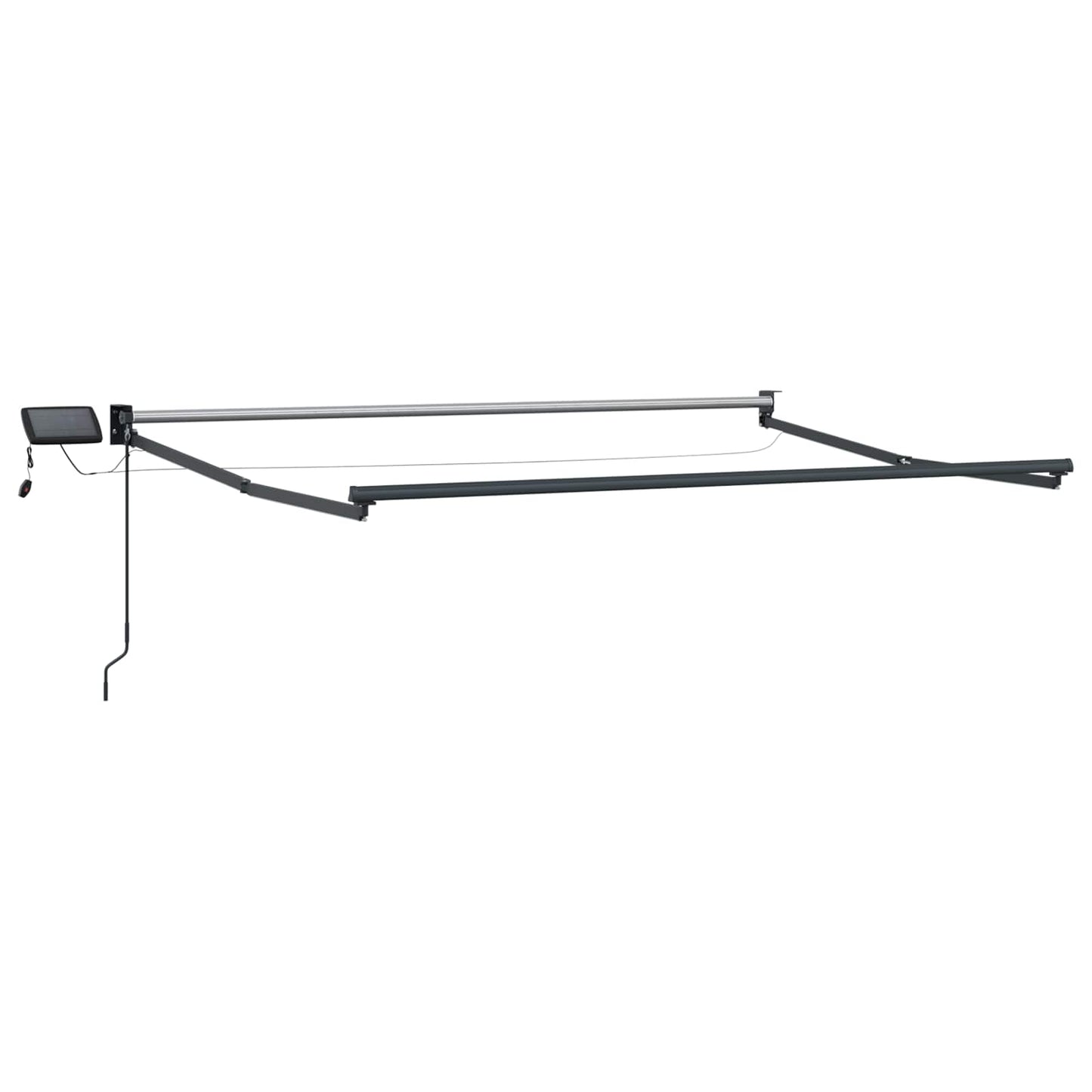 vidaXL Manual Retractable Awning with LEDs 3.5 x 2 m