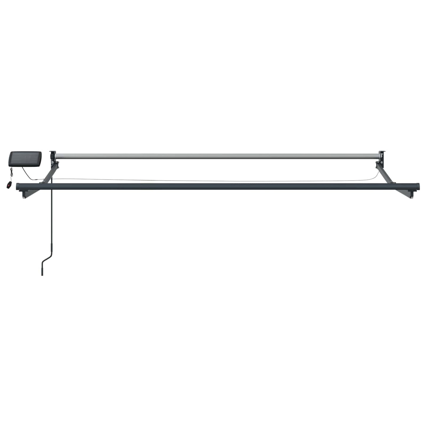 vidaXL Manual Retractable Awning with LEDs 3.5 x 2 m