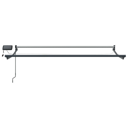 vidaXL Manual Retractable Awning with LEDs 3.5 x 2 m