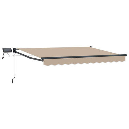 vidaXL Manual Retractable Awning with LEDs 3.5 x 2 m