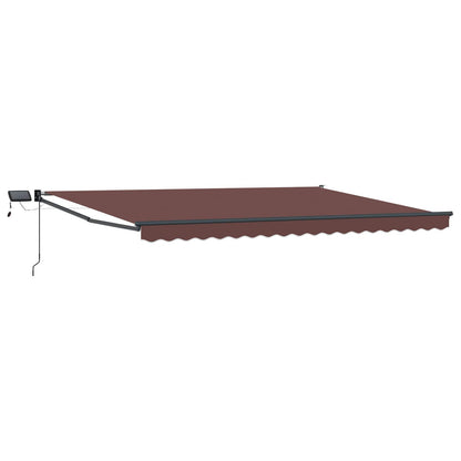 vidaXL Manual Retractable Awning with LEDs 4 x 2 m