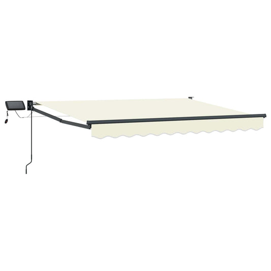vidaXL Manual Retractable Awning with LEDs 3 x 2.5 m
