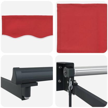 vidaXL Manual Retractable Awning with LEDs 3 x 2.5 m