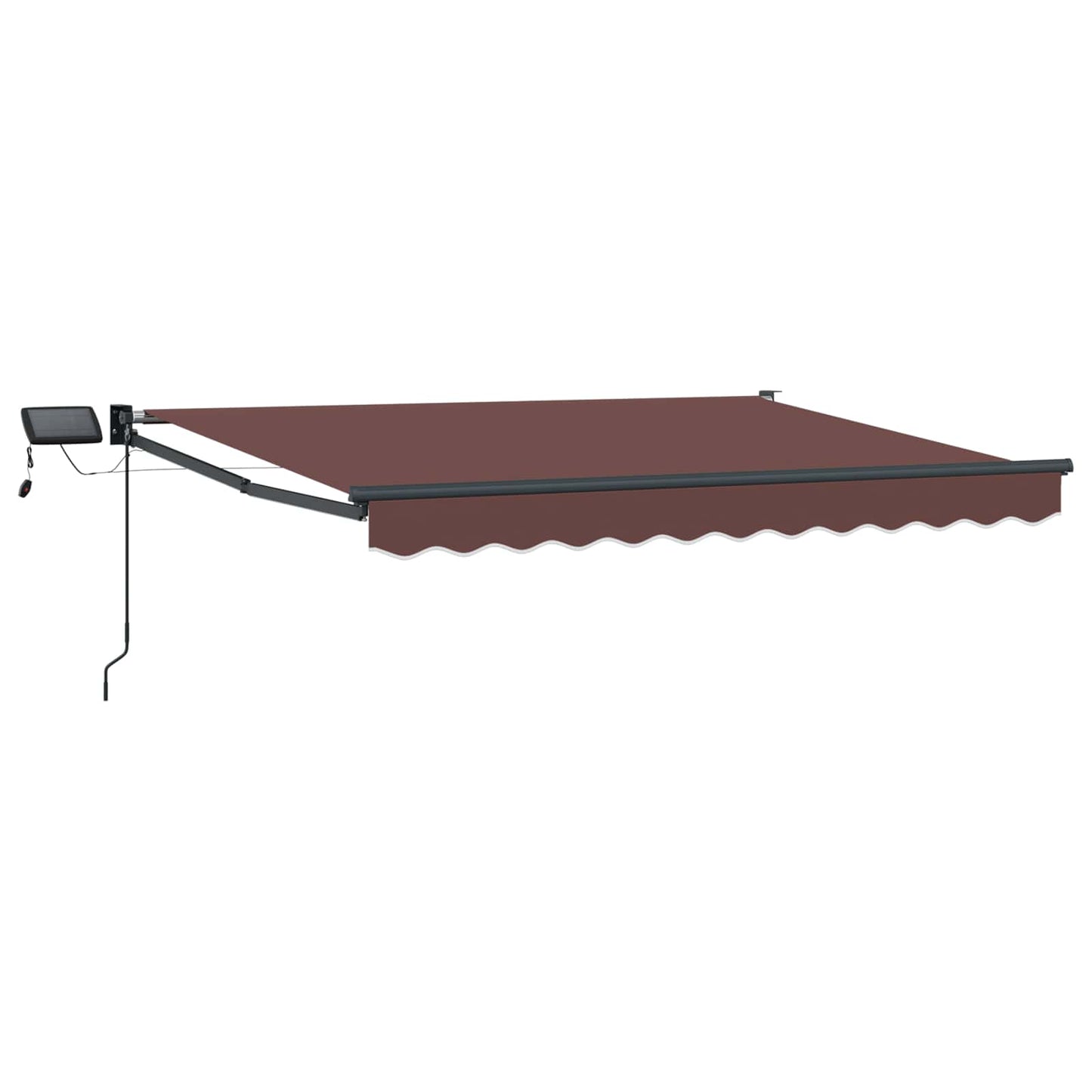 vidaXL Manual Retractable Awning with LEDs 3.5 x 2.5 m