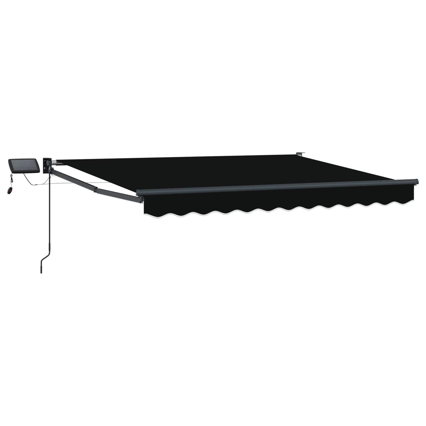 vidaXL Manual Retractable Awning with LEDs 3.5 x 2.5 m