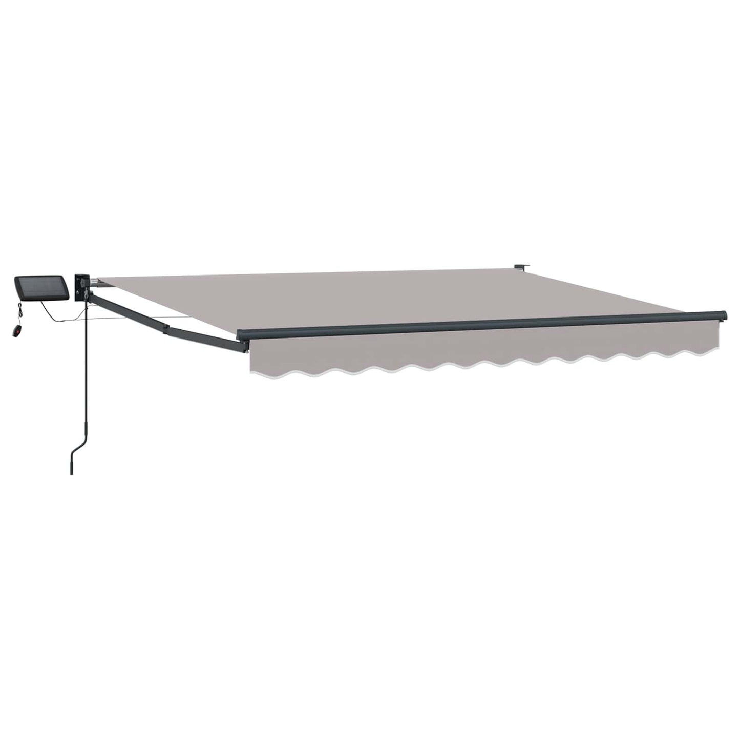 vidaXL Manual Retractable Awning with LEDs 3.5 x 2.5 m
