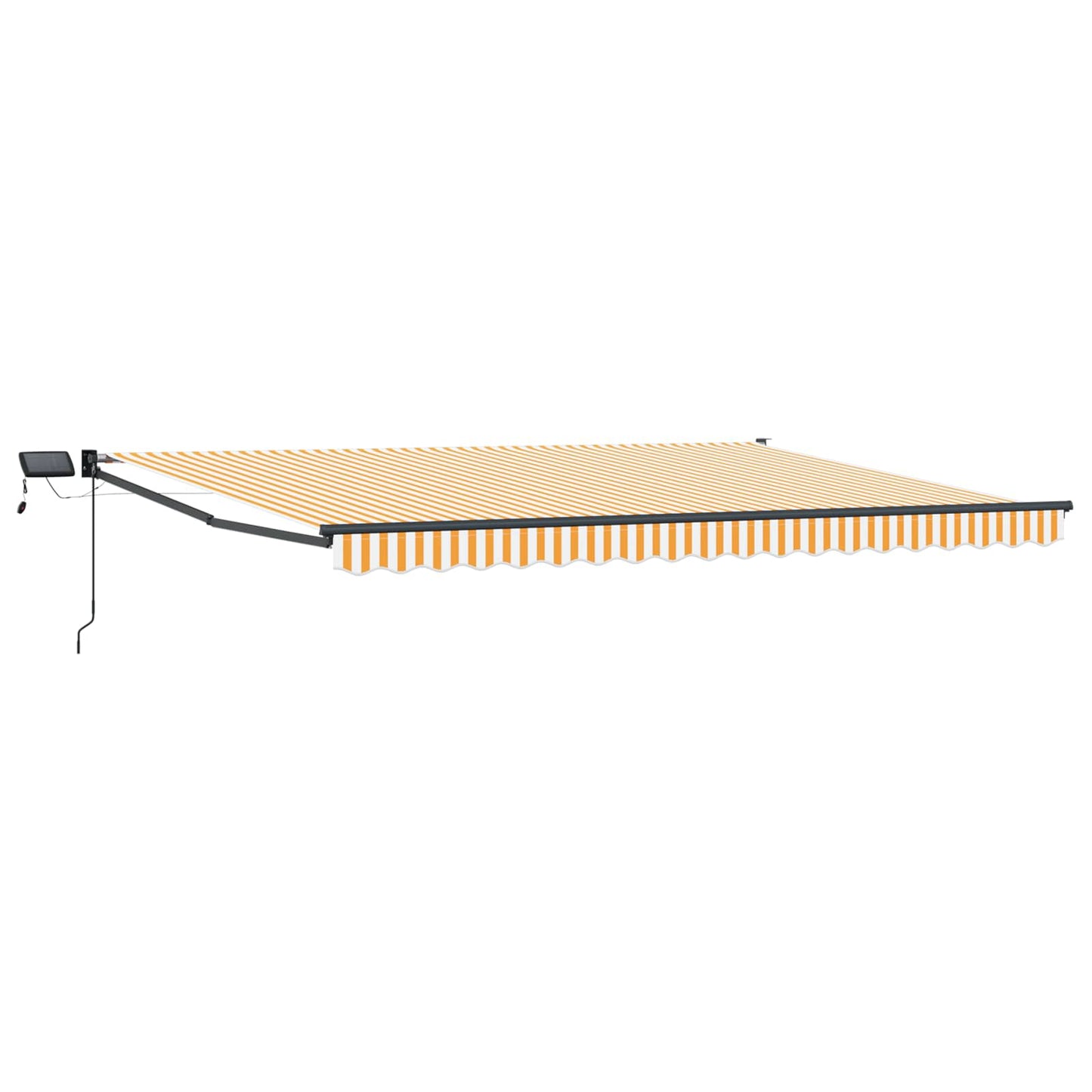 vidaXL Manual Retractable Awning with LEDs 4 x 3 m