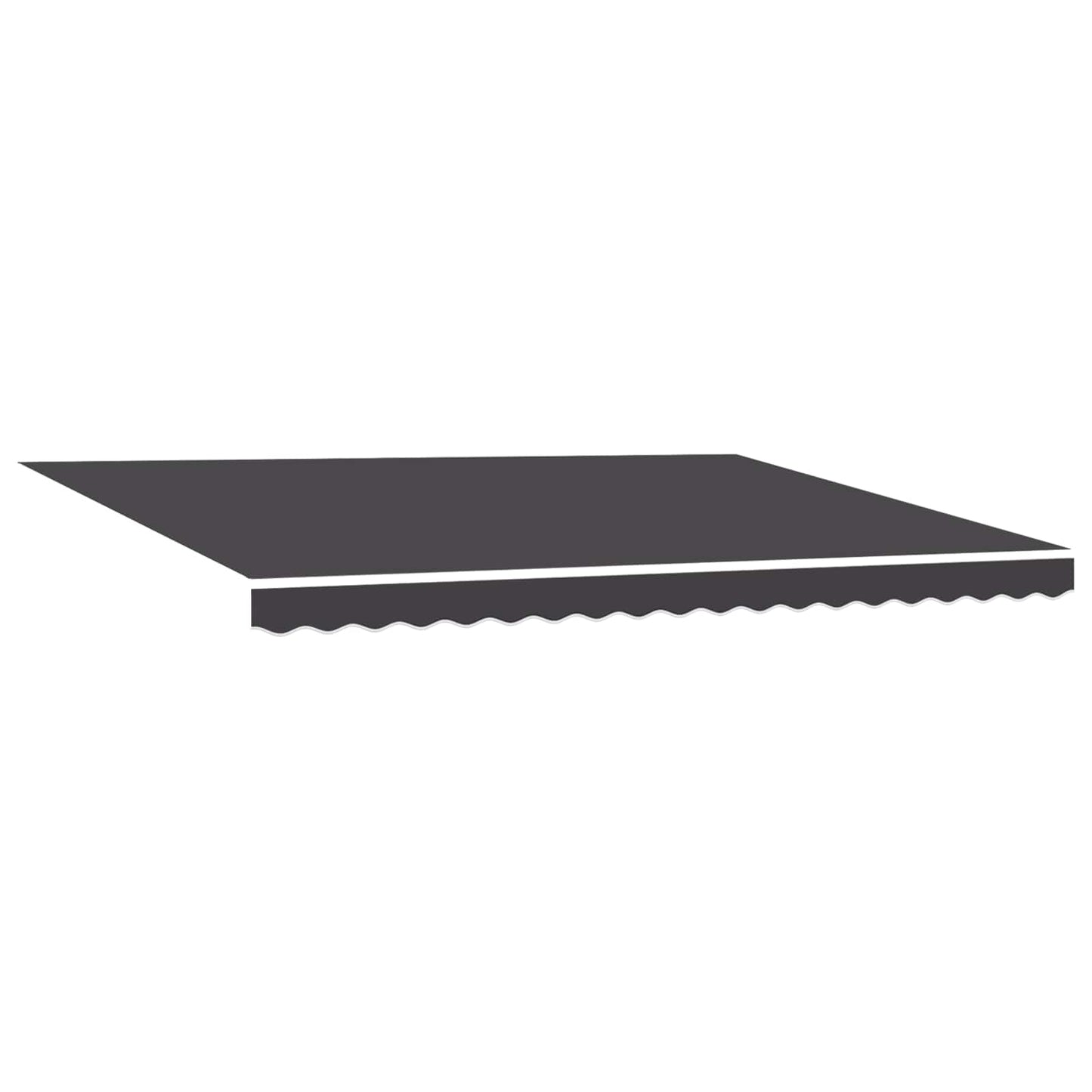 vidaXL Manual Retractable Awning with LEDs Anthracite 4 x 3 m