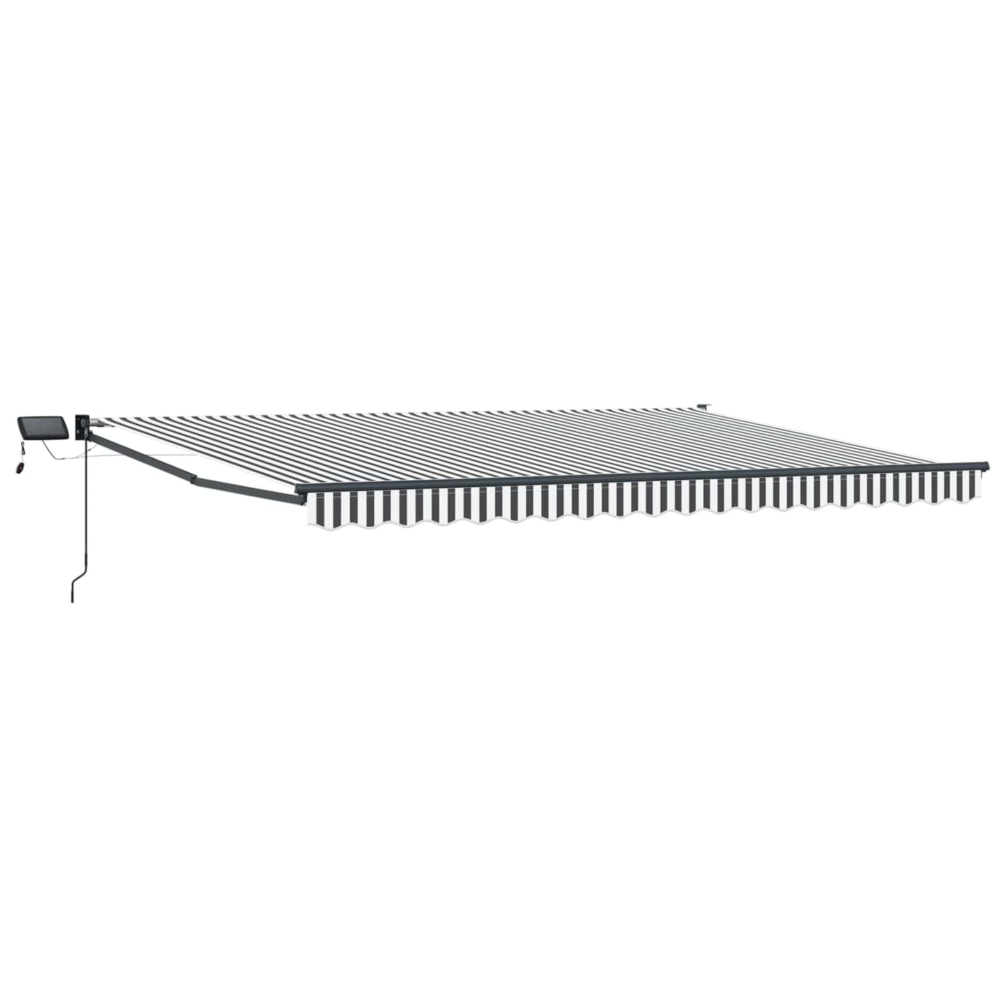vidaXL Manual Retractable Awning with LEDs 4 x 3 m