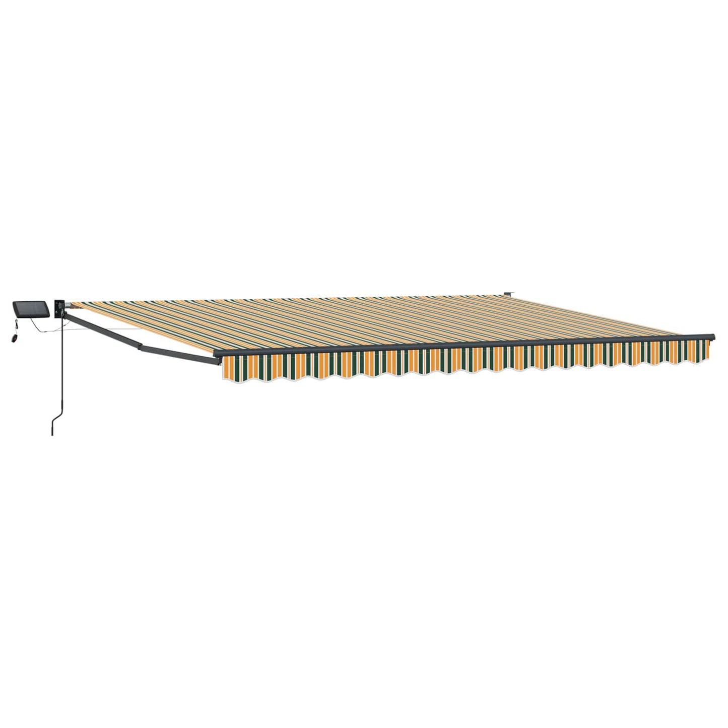 vidaXL Manual Retractable Awning with LEDs 4 x 3 m
