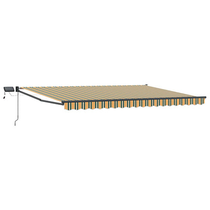 vidaXL Manual Retractable Awning with LEDs 4 x 3 m