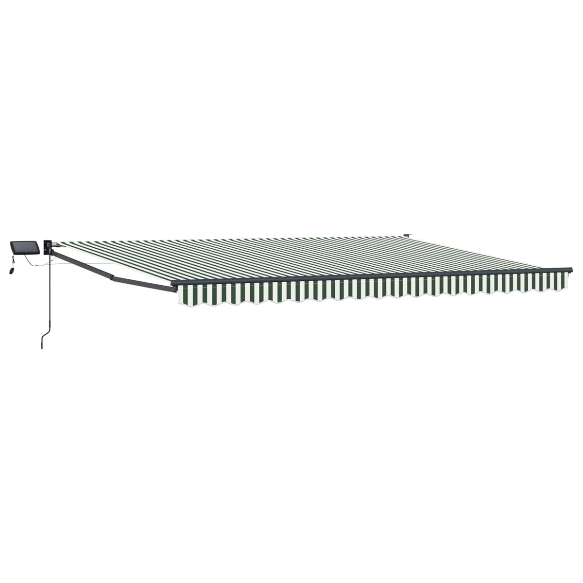 vidaXL Manual Retractable Awning with LEDs 4 x 3 m