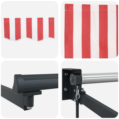 vidaXL Manual Retractable Awning with LEDs 4.5 x 3 m