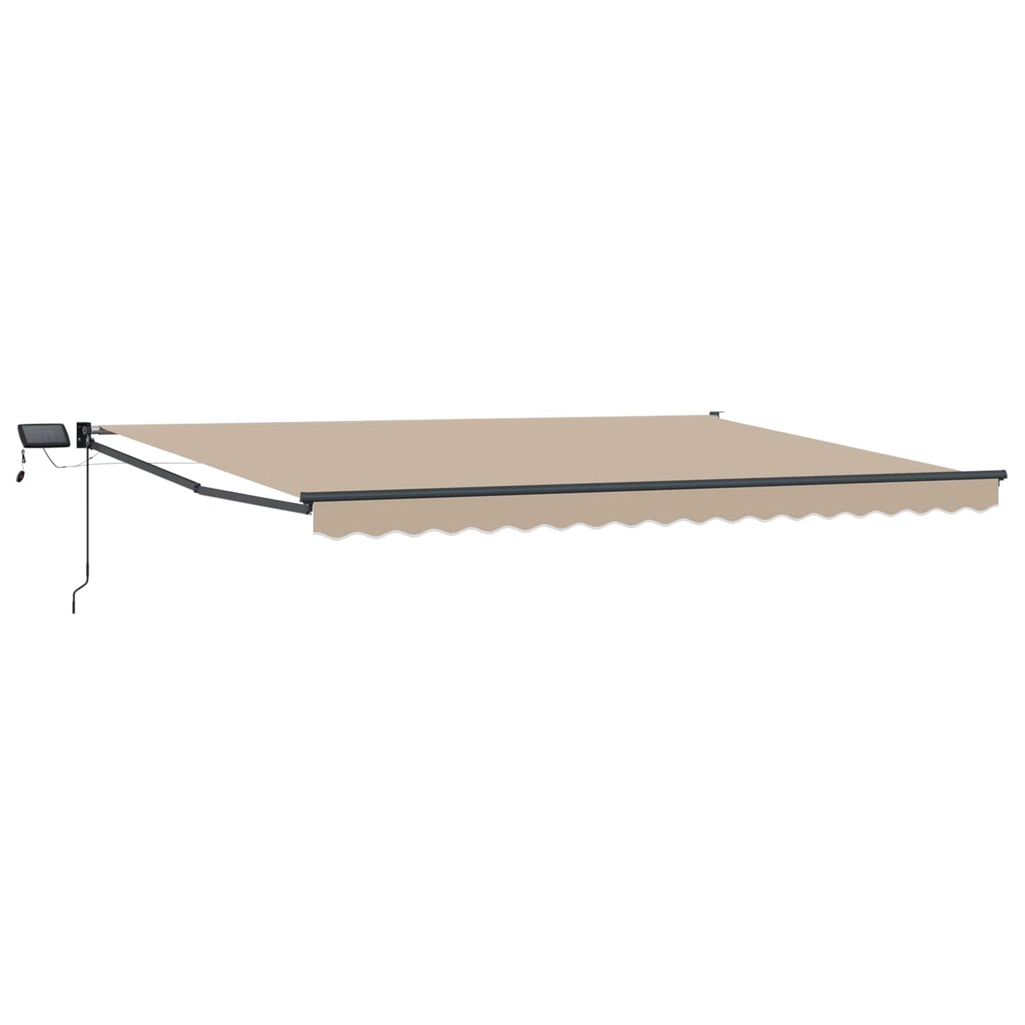 vidaXL Manual Retractable Awning with LEDs 4.5 x 3 m
