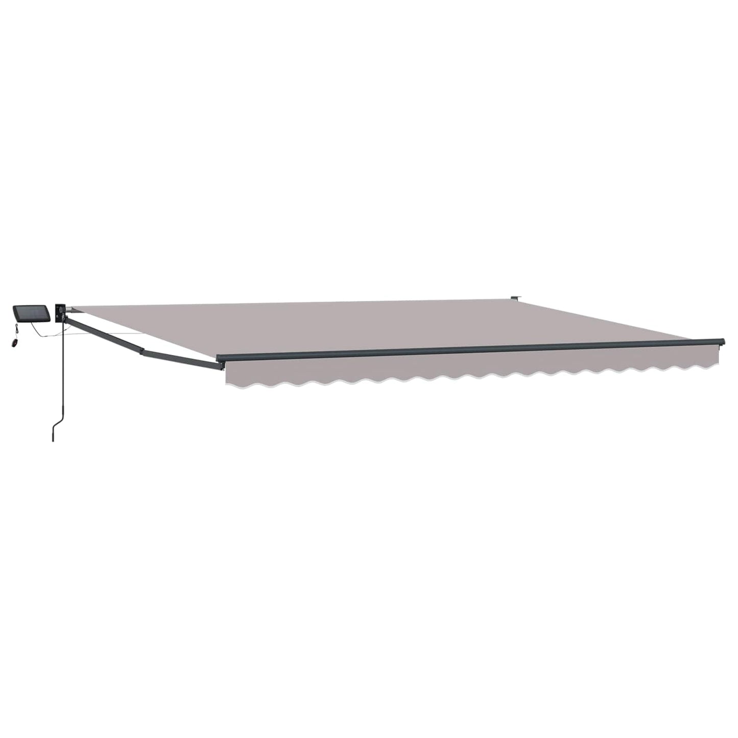 vidaXL Manual Retractable Awning with LEDs 4.5 x 3 m