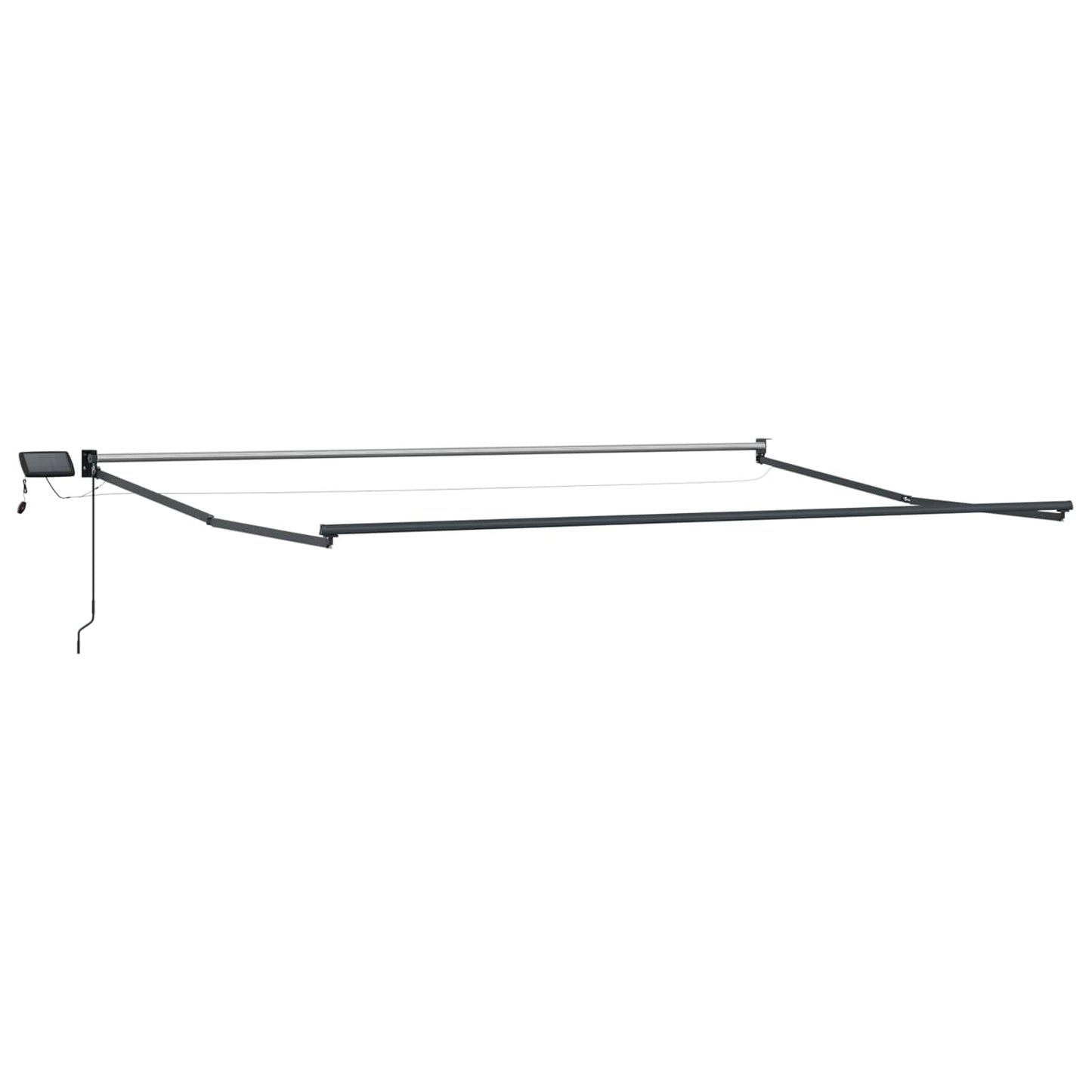 vidaXL Manual Retractable Awning with LEDs 4.5 x 3 m