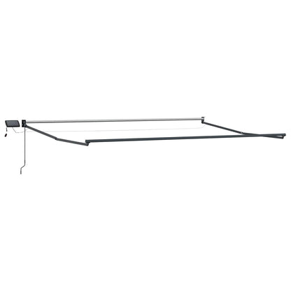 vidaXL Manual Retractable Awning with LEDs 4.5 x 3 m