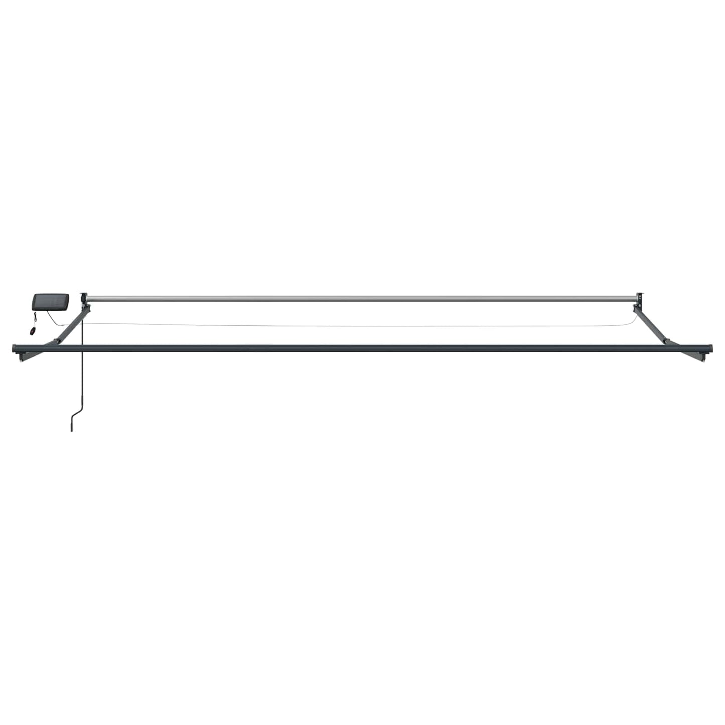 vidaXL Manual Retractable Awning with LEDs 4.5 x 3 m