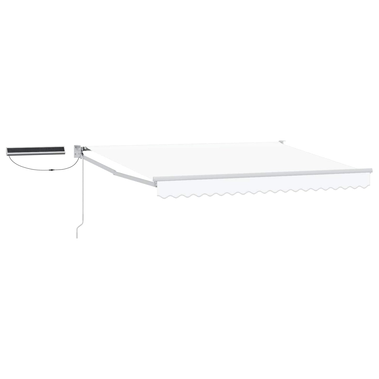 vidaXL Electric Retractable Awning White 2.5 x 2 m
