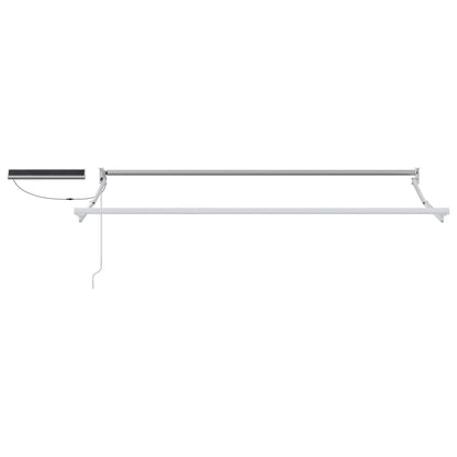 vidaXL Electric Retractable Awning Beige and White 3.5 x 2 m