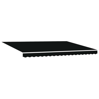 vidaXL Electric Retractable Awning Black and White 4 x 3 m