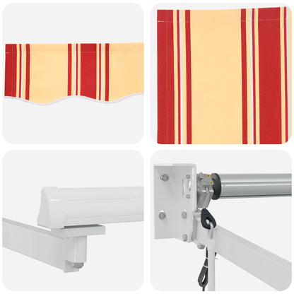 vidaXL Electric Retractable Awning Multicolour 4.5 x 3 m