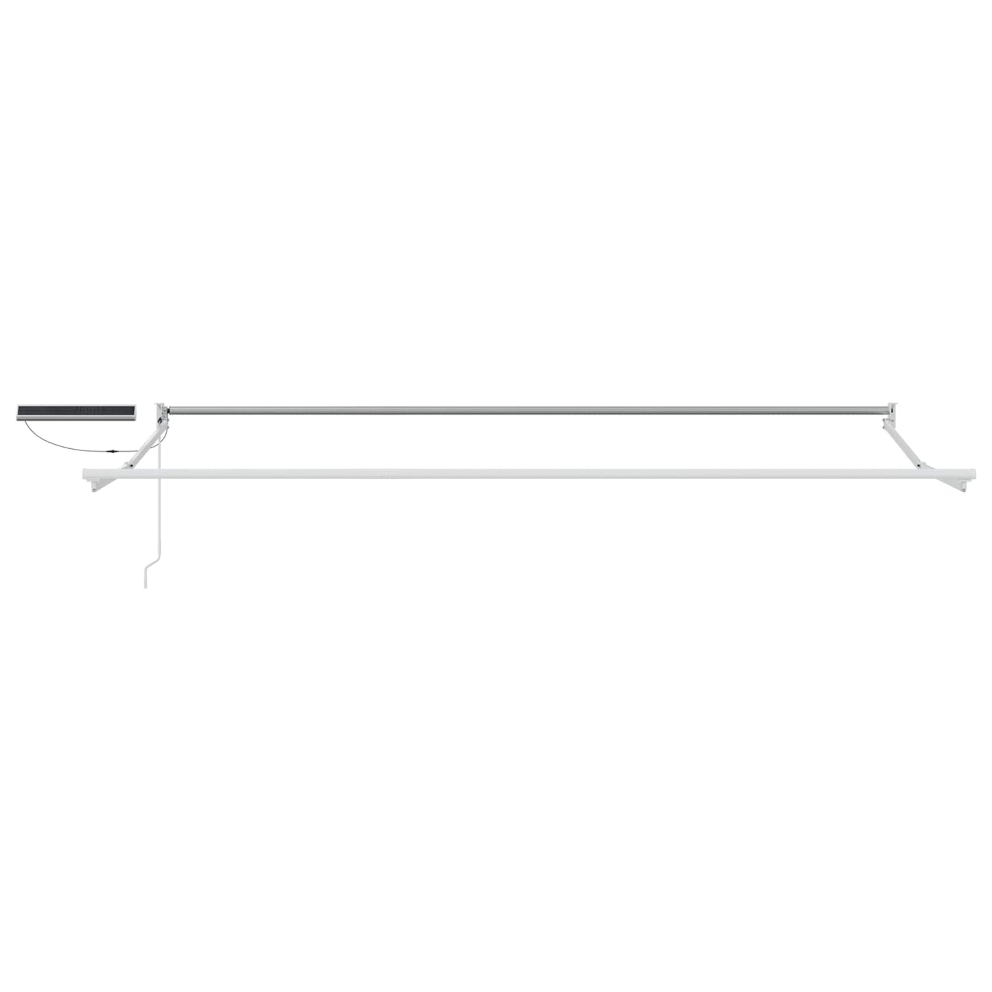 vidaXL Electric Retractable Awning Beige and White 4.5 x 3 m
