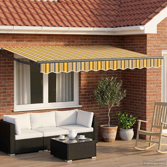 vidaXL Electric Retractable Awning 2.5 x 2 m