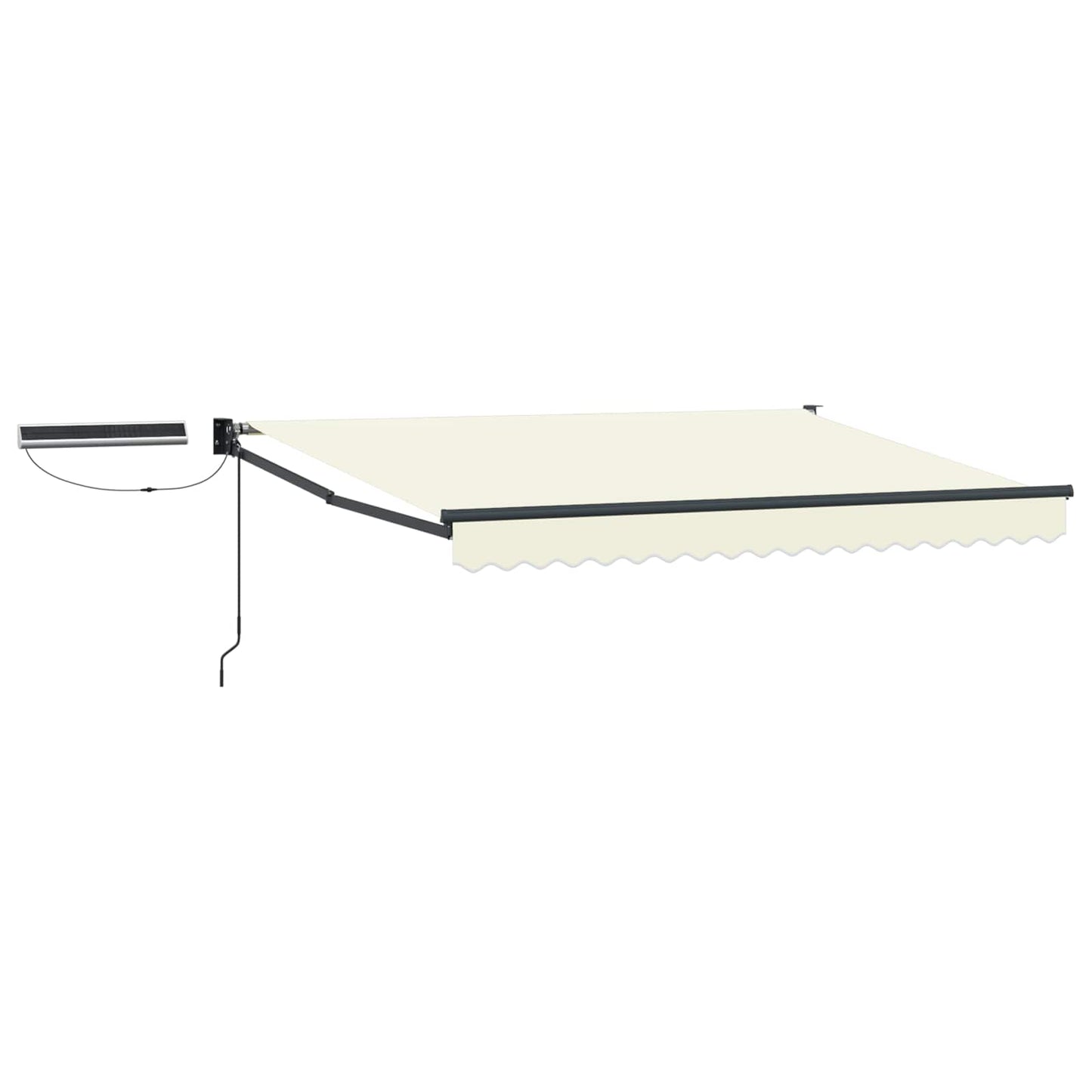 vidaXL Electric Retractable Awning Cream and Anthracite 3.5 x 2 m