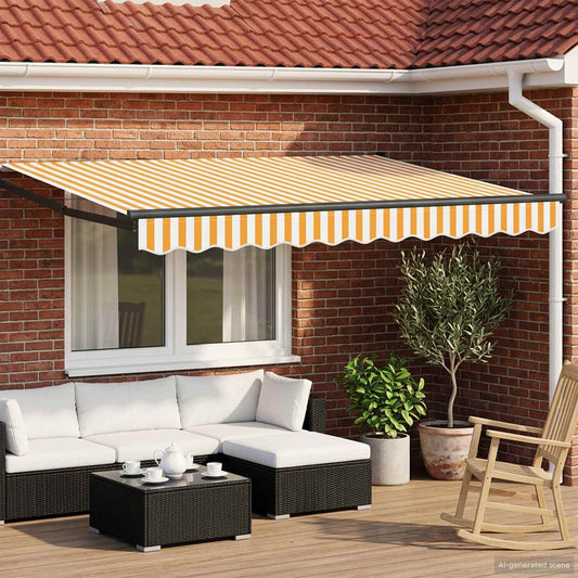 vidaXL Electric Retractable Awning 3.5 x 2 m