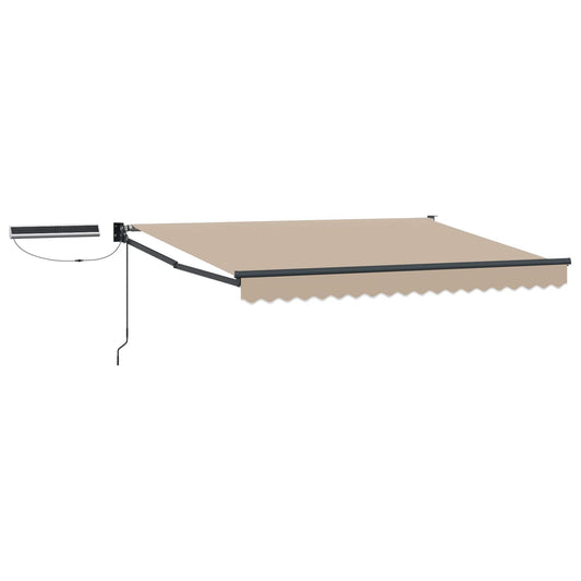vidaXL Electric Retractable Awning Beige and Anthracite 3.5 x 2 m