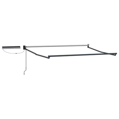 vidaXL Electric Retractable Awning Beige and Anthracite 3.5 x 2 m