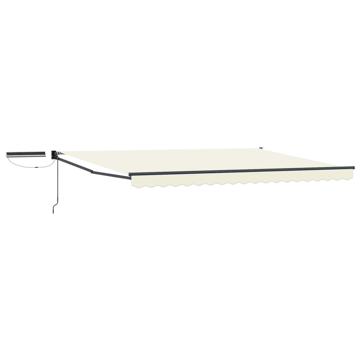 vidaXL Electric Retractable Awning Cream and Anthracite 4 x 2 m