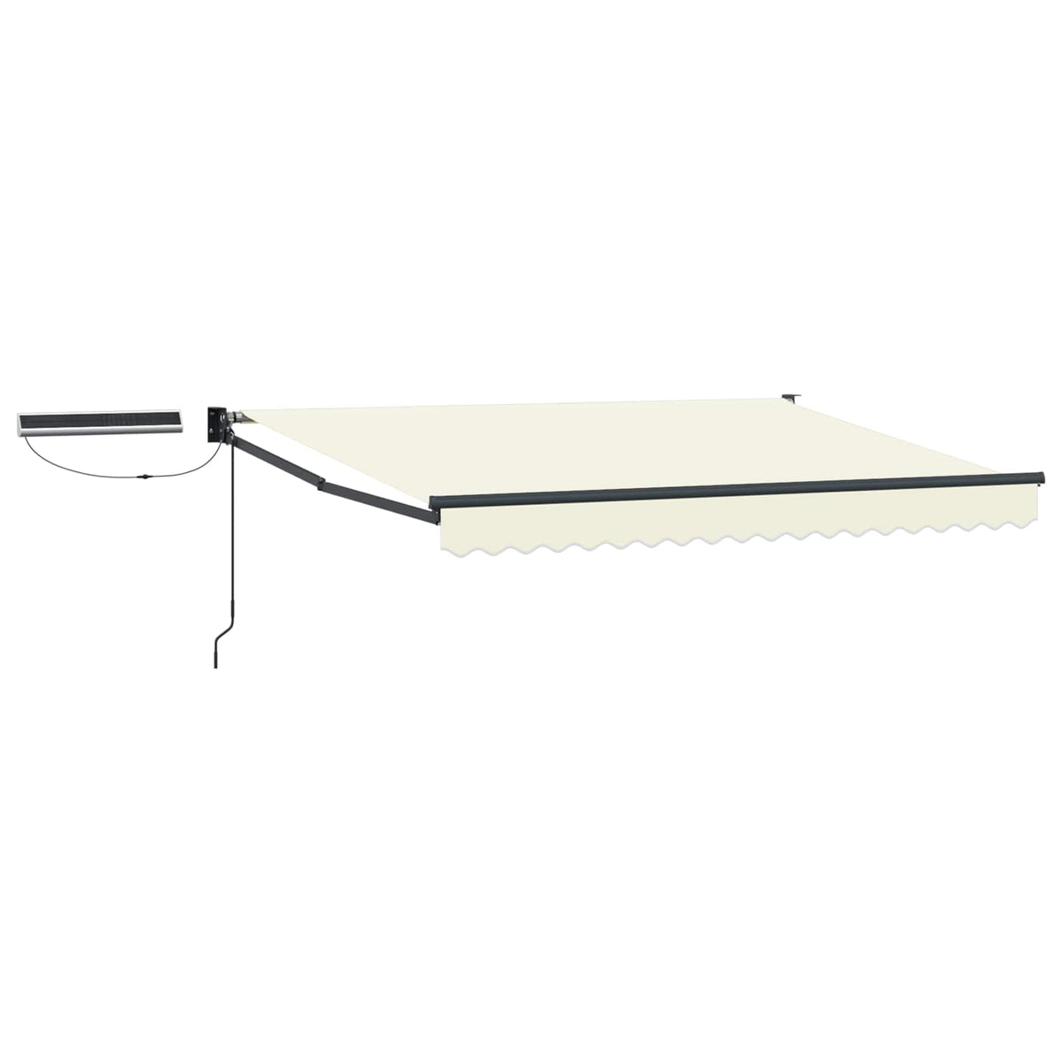 vidaXL Electric Retractable Awning Cream and Anthracite 3 x 2.5 m