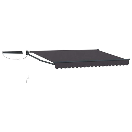 vidaXL Electric Retractable Awning Anthracite 3 x 2.5 m