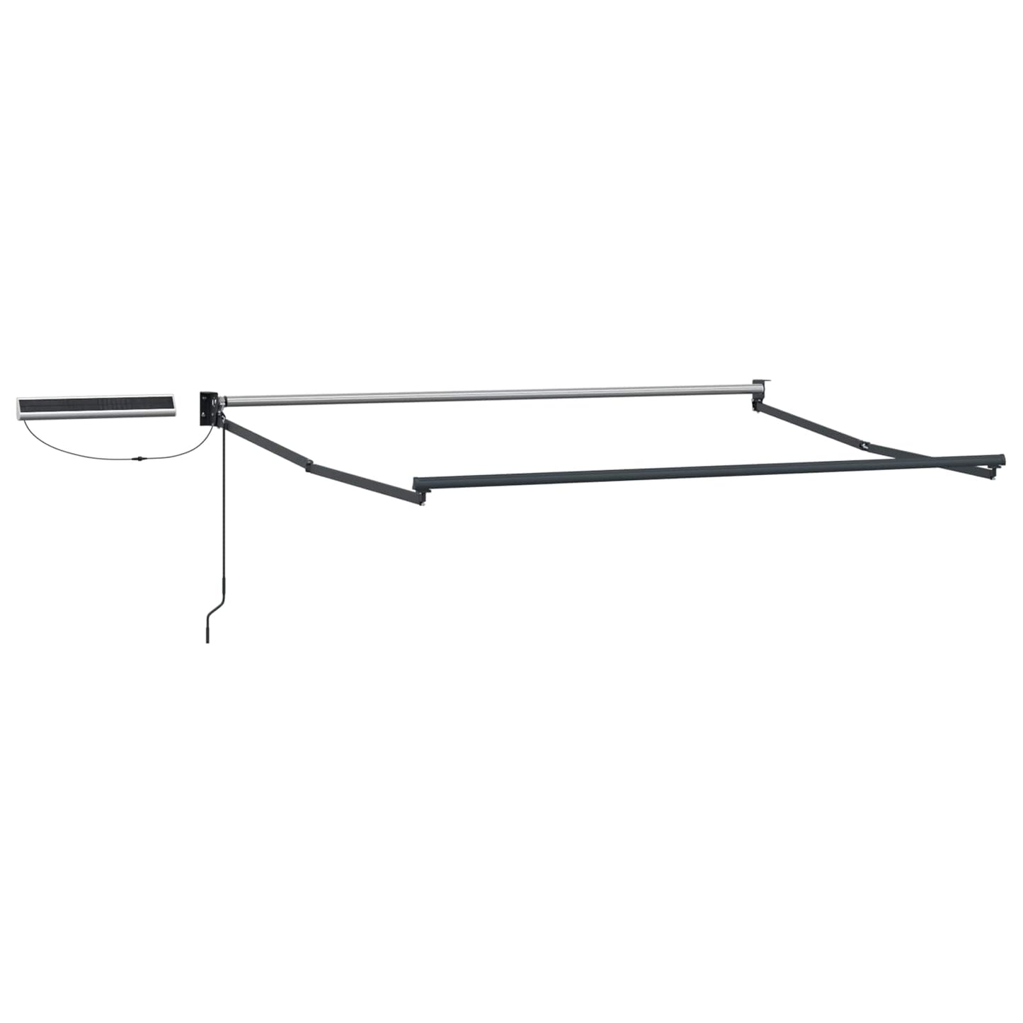 vidaXL Electric Retractable Awning Red, White and Anthracite 3 x 2.5 m