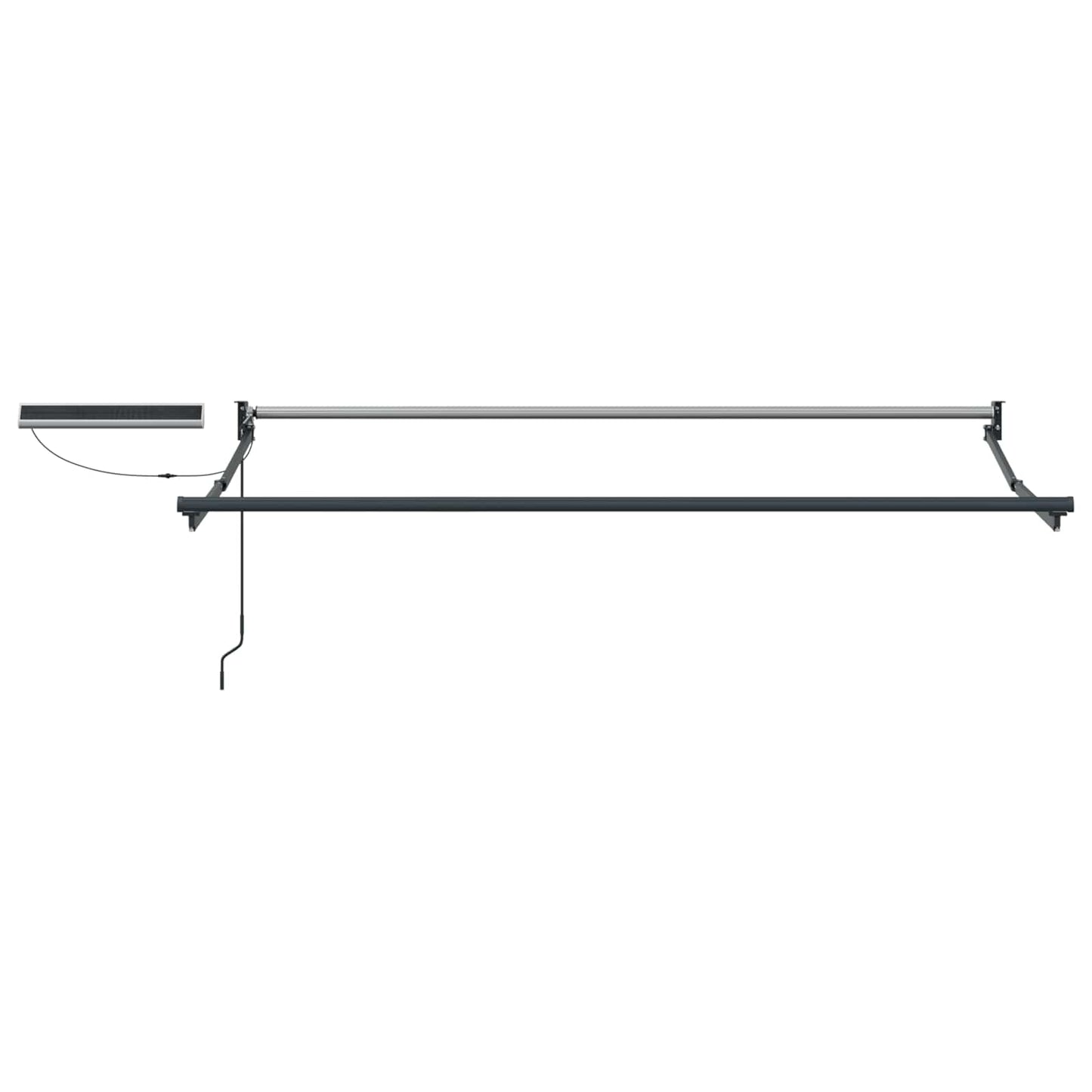 vidaXL Electric Retractable Awning Beige and Anthracite 3 x 2.5 m