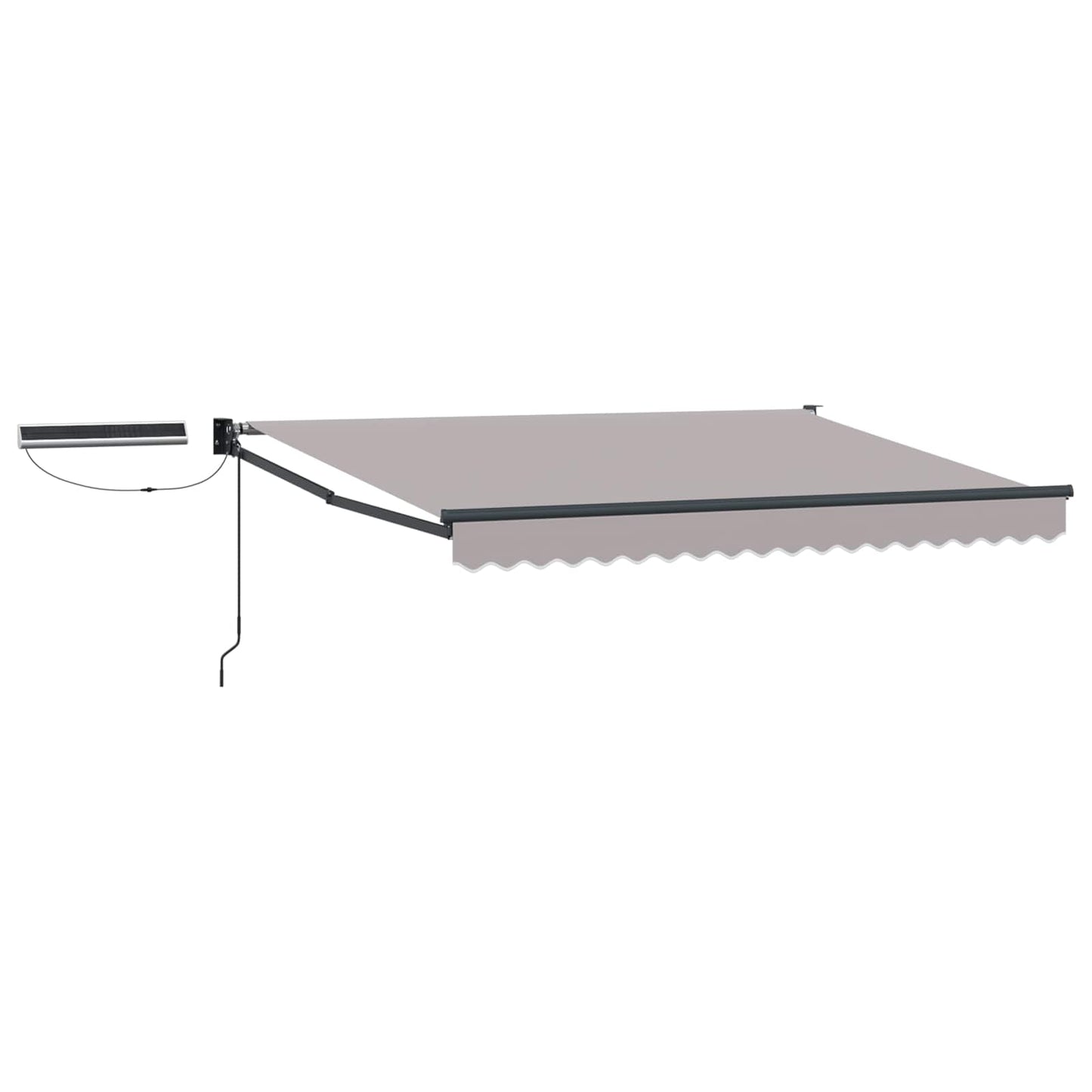 vidaXL Electric Retractable Awning Light Grey and Anthracite 3 x 2.5 m