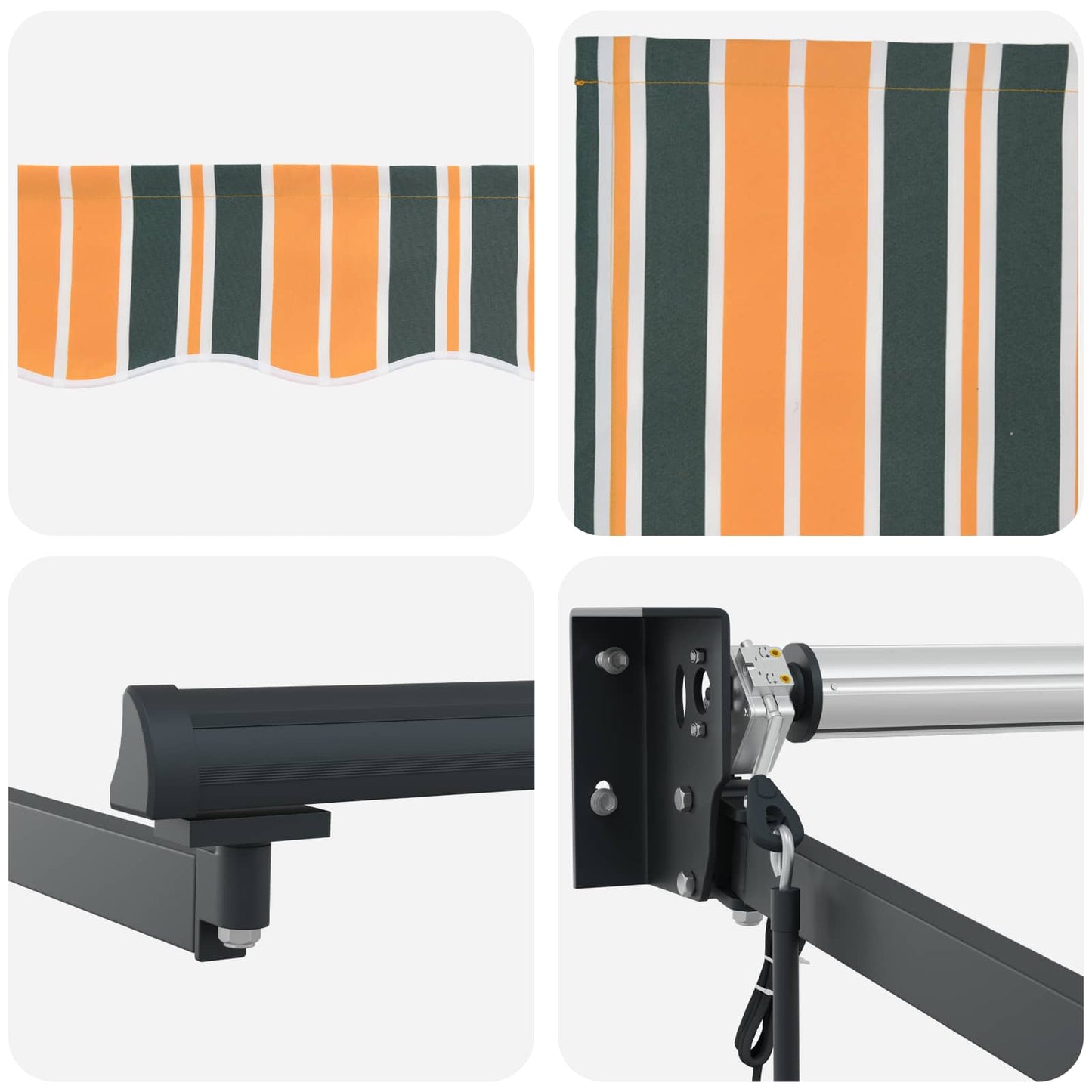 vidaXL Electric Retractable Awning 3 x 2.5 m