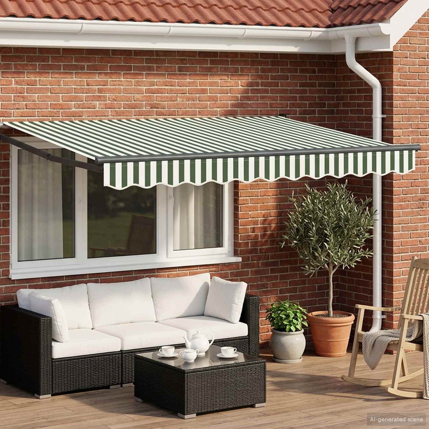 vidaXL Electric Retractable Awning 3 x 2.5 m