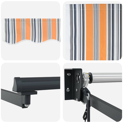 vidaXL Electric Retractable Awning 3.5 x 2.5 m