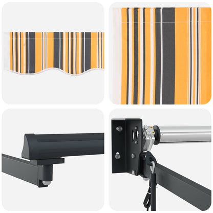vidaXL Electric Retractable Awning 3.5 x 2.5 m