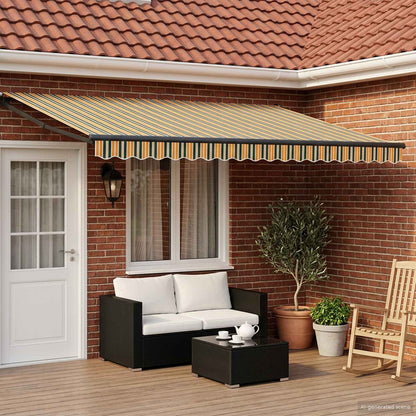vidaXL Electric Retractable Awning 4 x 3 m