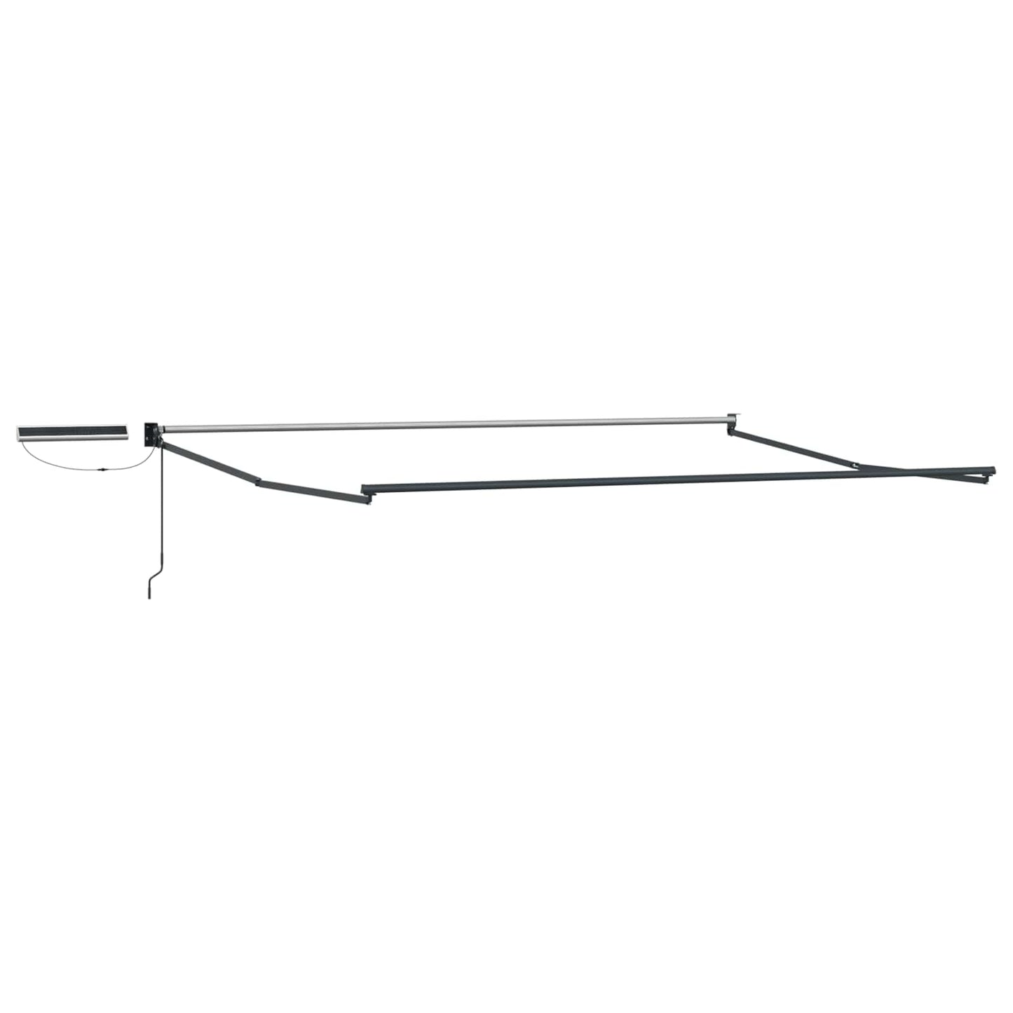 vidaXL Electric Retractable Awning Beige and Anthracite 4.5 x 3 m