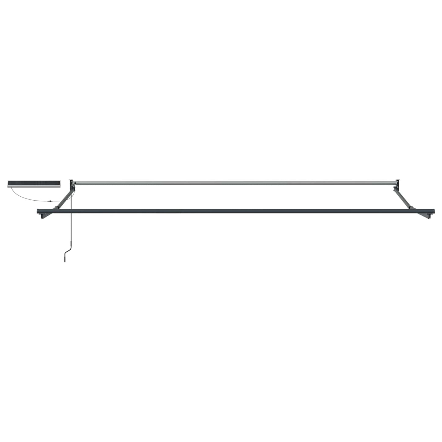 vidaXL Electric Retractable Awning Beige and Anthracite 4.5 x 3 m