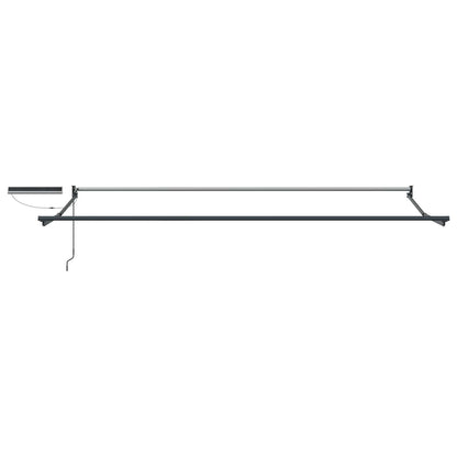 vidaXL Electric Retractable Awning Beige and Anthracite 4.5 x 3 m