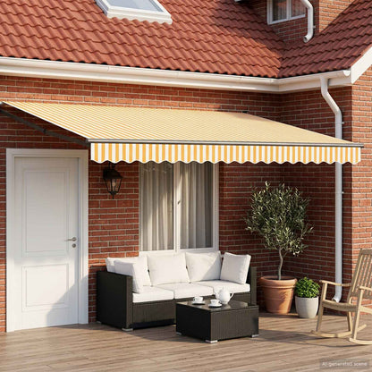 vidaXL Electric Retractable Awning 5 x 3 m