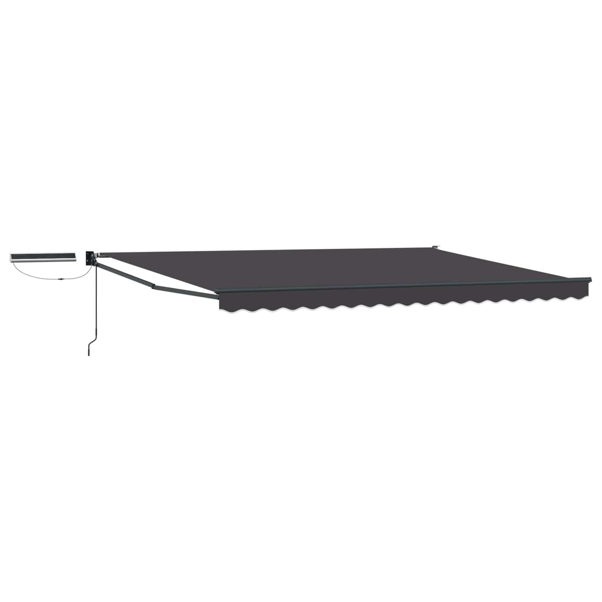vidaXL Electric Retractable Awning Anthracite 5 x 3 m